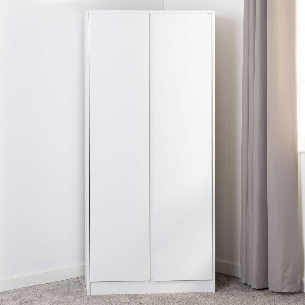 Wooden Wardrobe With 2 Doors - Malvern