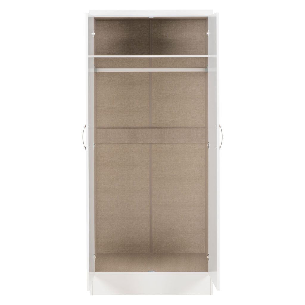 Wooden Wardrobe With 2 Doors - Nevada