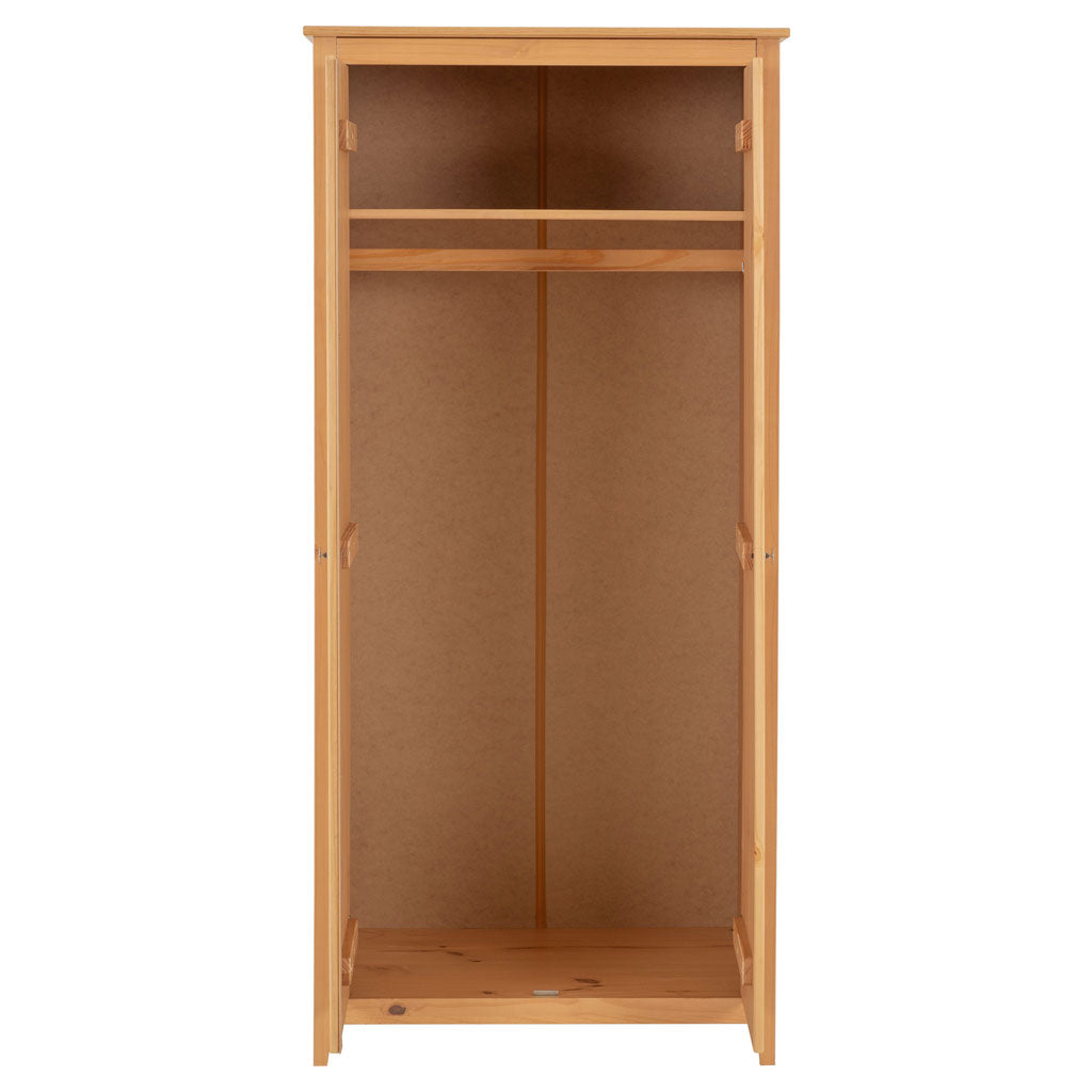 Wooden Wardrobe With 2 Doors - Oslo