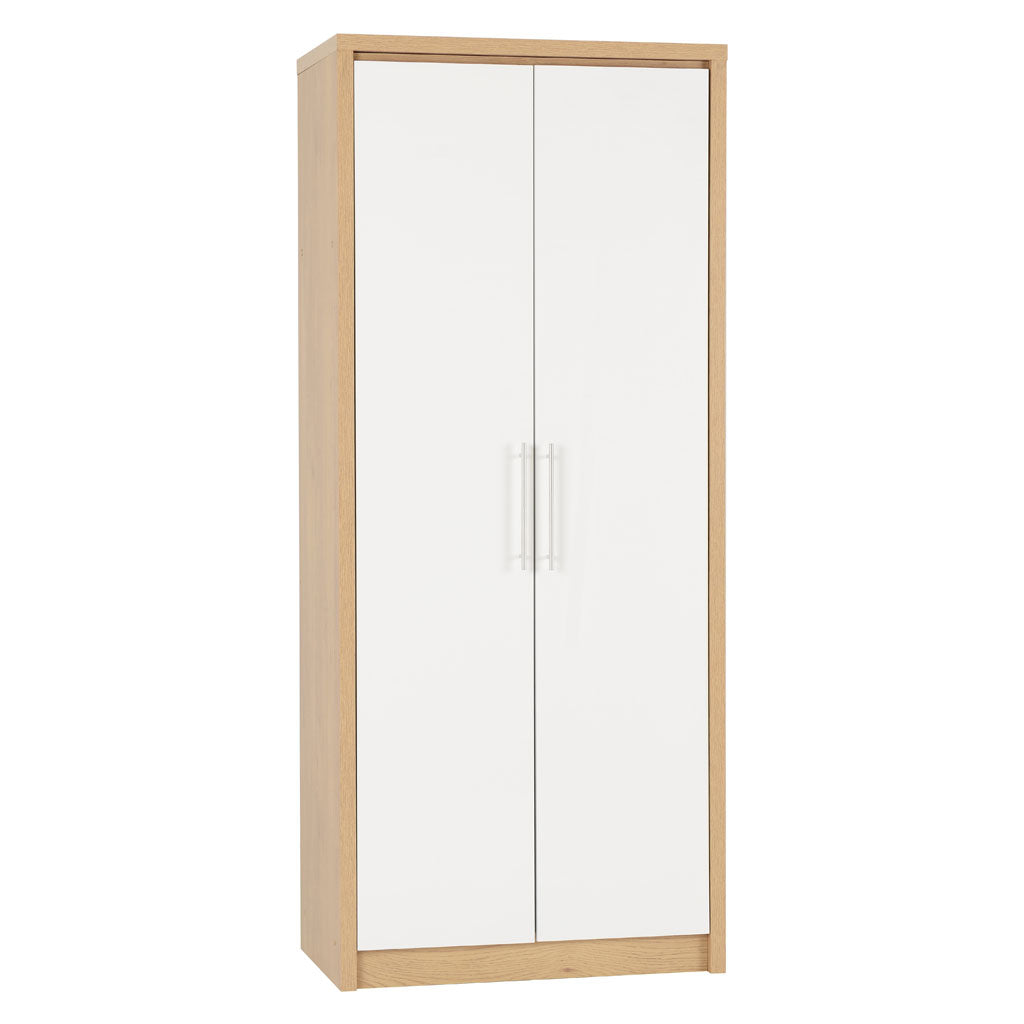 Wooden Wardrobe With 2 Doors - Seville