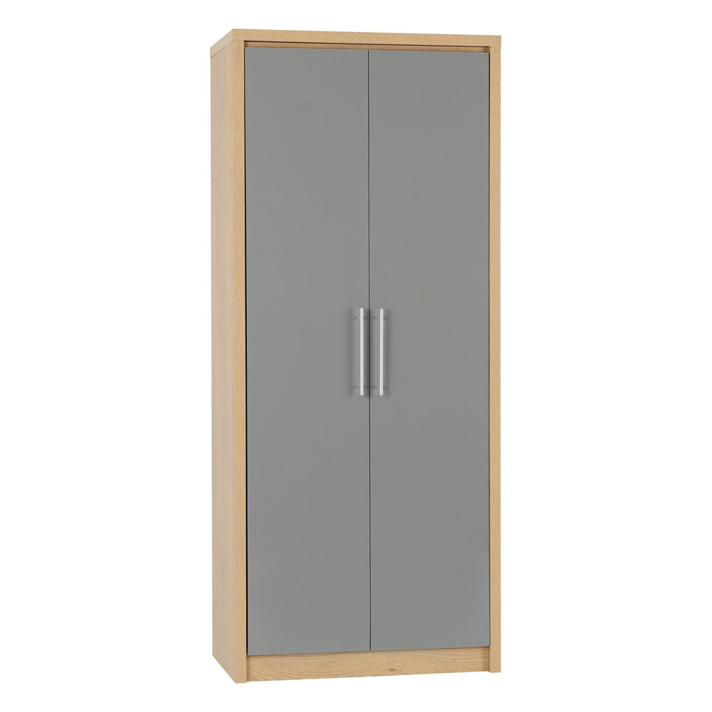 Wooden Wardrobe With 2 Doors - Seville