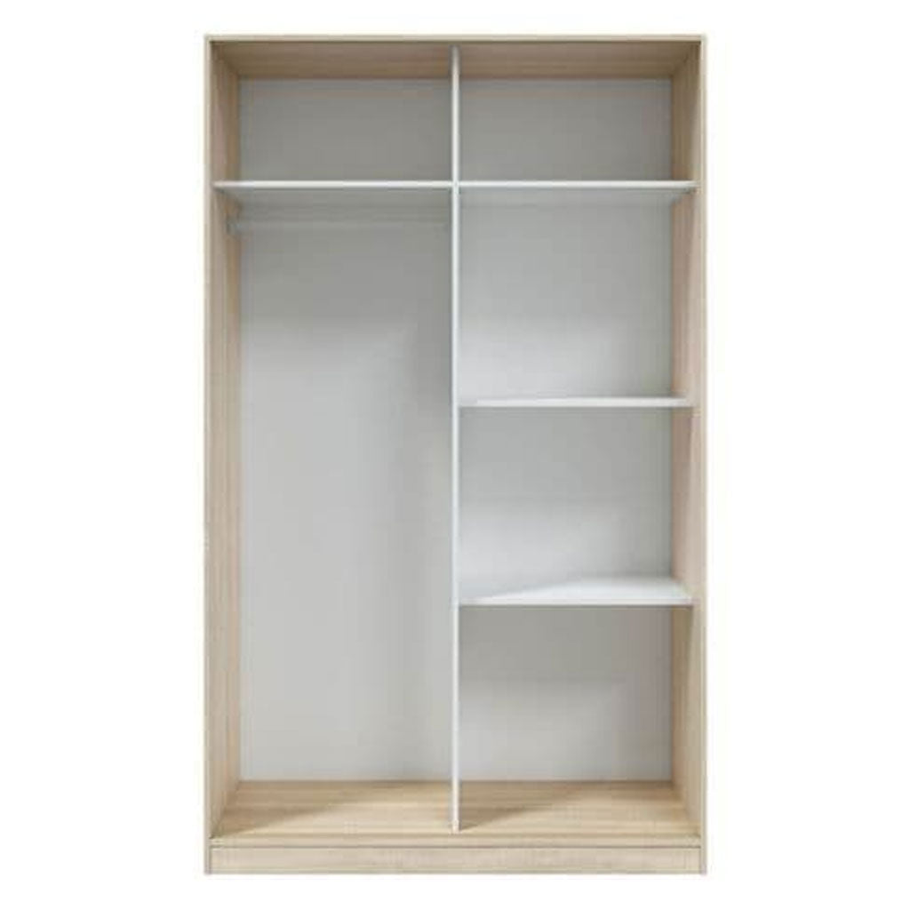 Wooden Wardrobe With 2 Sliding Doors - Duluth