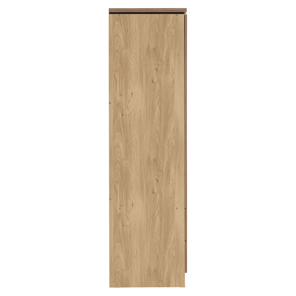 Wooden Wardrobe With 3 Doors And 2 Drawers - Charles