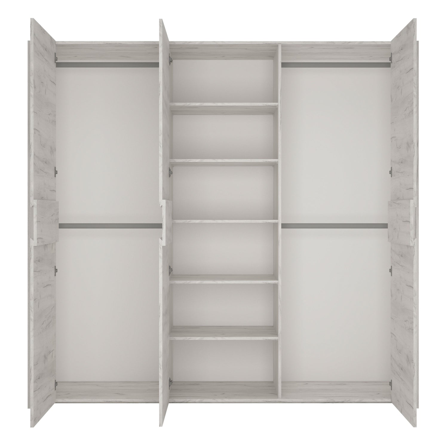 Wooden Wardrobe With 3 Doors - Angel