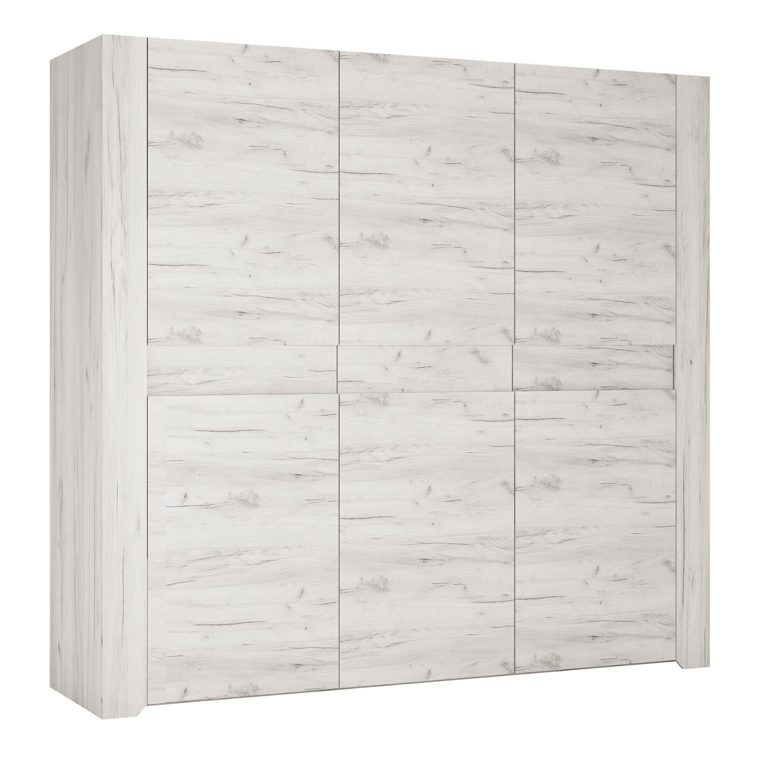 Wooden Wardrobe With 3 Doors - Angel