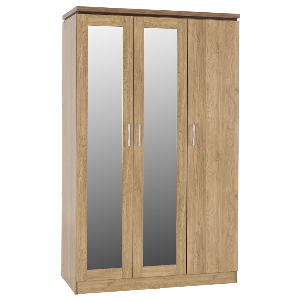 Wooden Wardrobe With 3 Doors - Charles