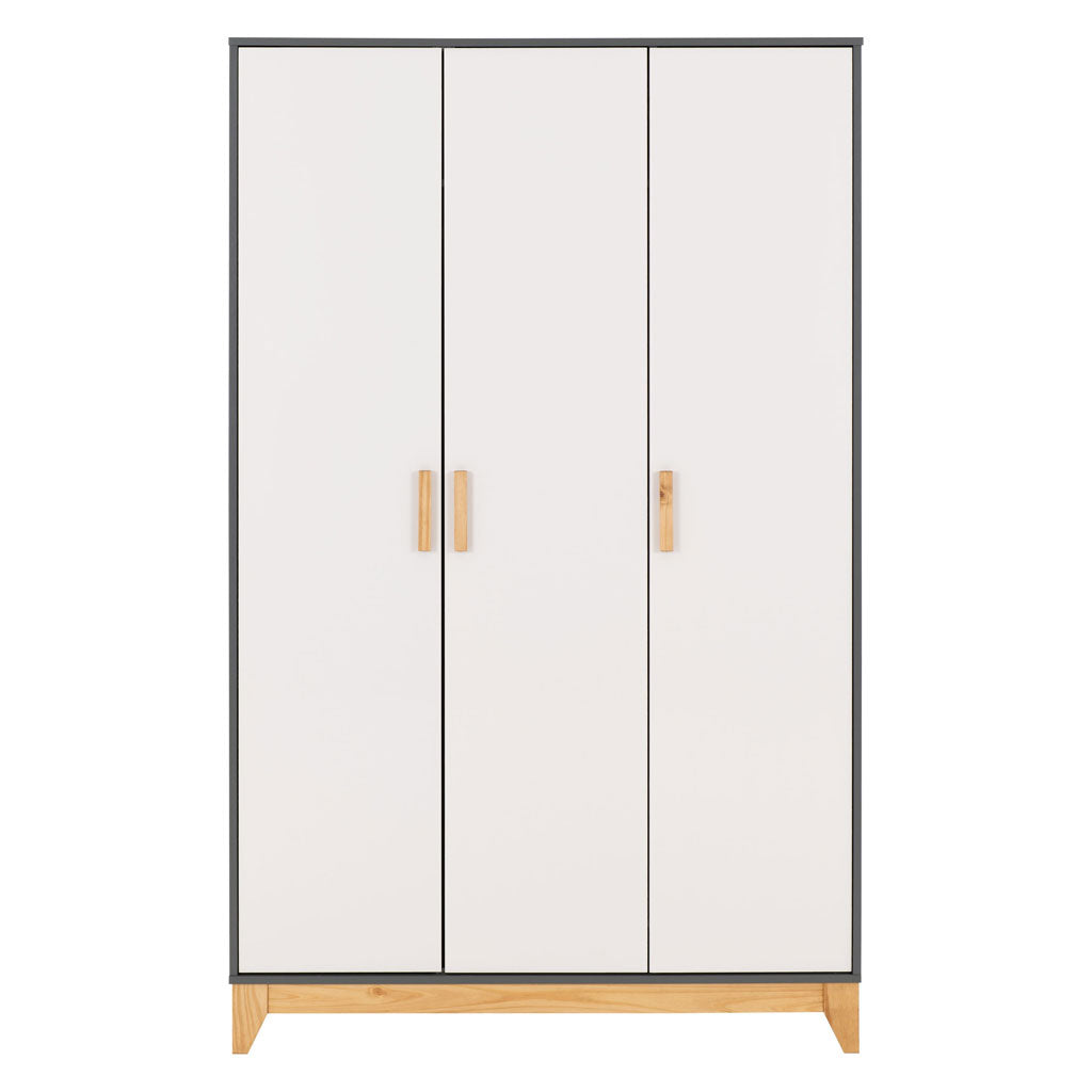Wooden Wardrobe With 3 Doors - Cleveland