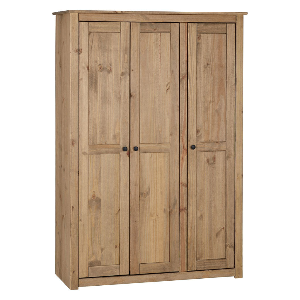 Wooden Wardrobe With 3 Doors - Panama