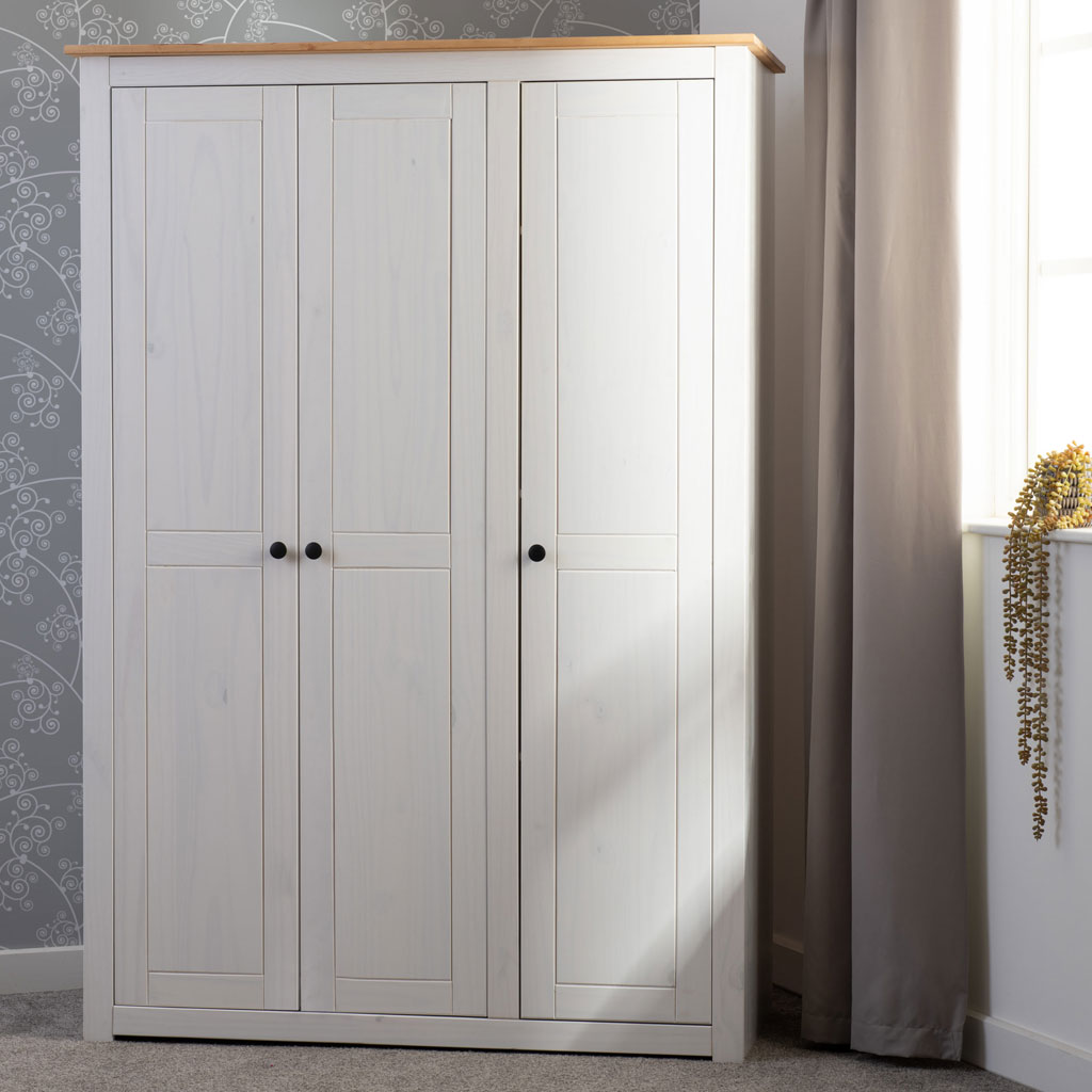 Wooden Wardrobe With 3 Doors - Panama