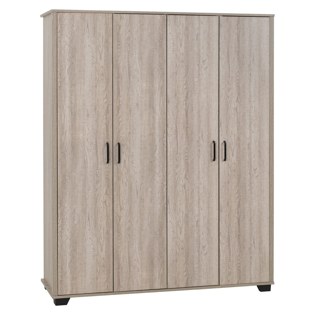 Wooden Wardrobe With 4 Doors - Oliver