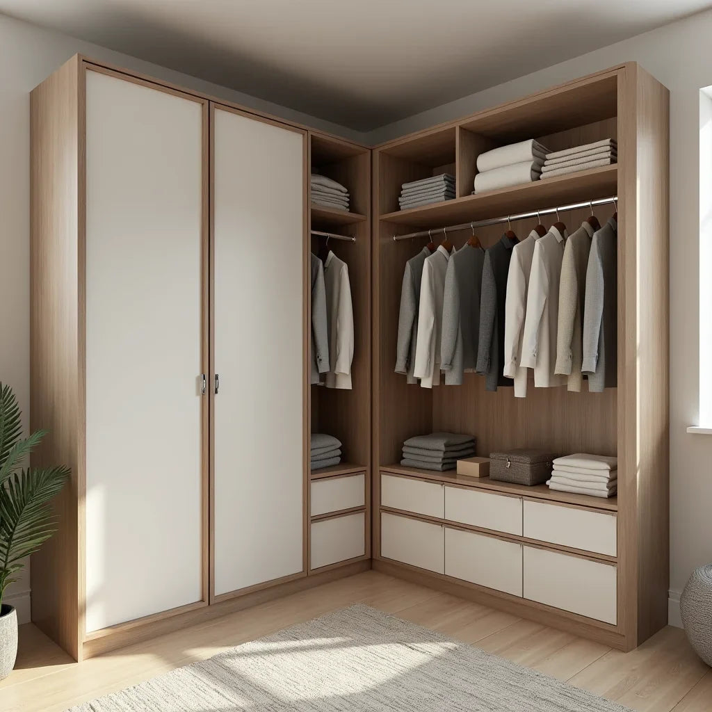 Space-saving Corner Wardrobes - Maximize Corner Wardrobes for Small Rooms with Space Saving