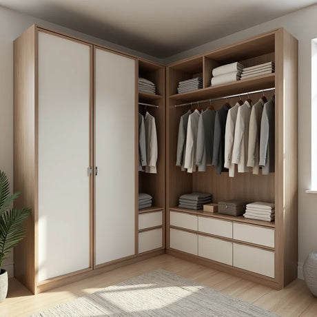 Space-saving Corner Wardrobes - Maximize Corner Wardrobes for Small Rooms with Space Saving