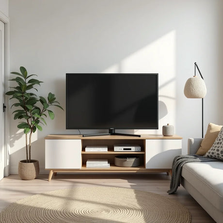 Modern Media Unit - Modern media unit styling and storage tips that work