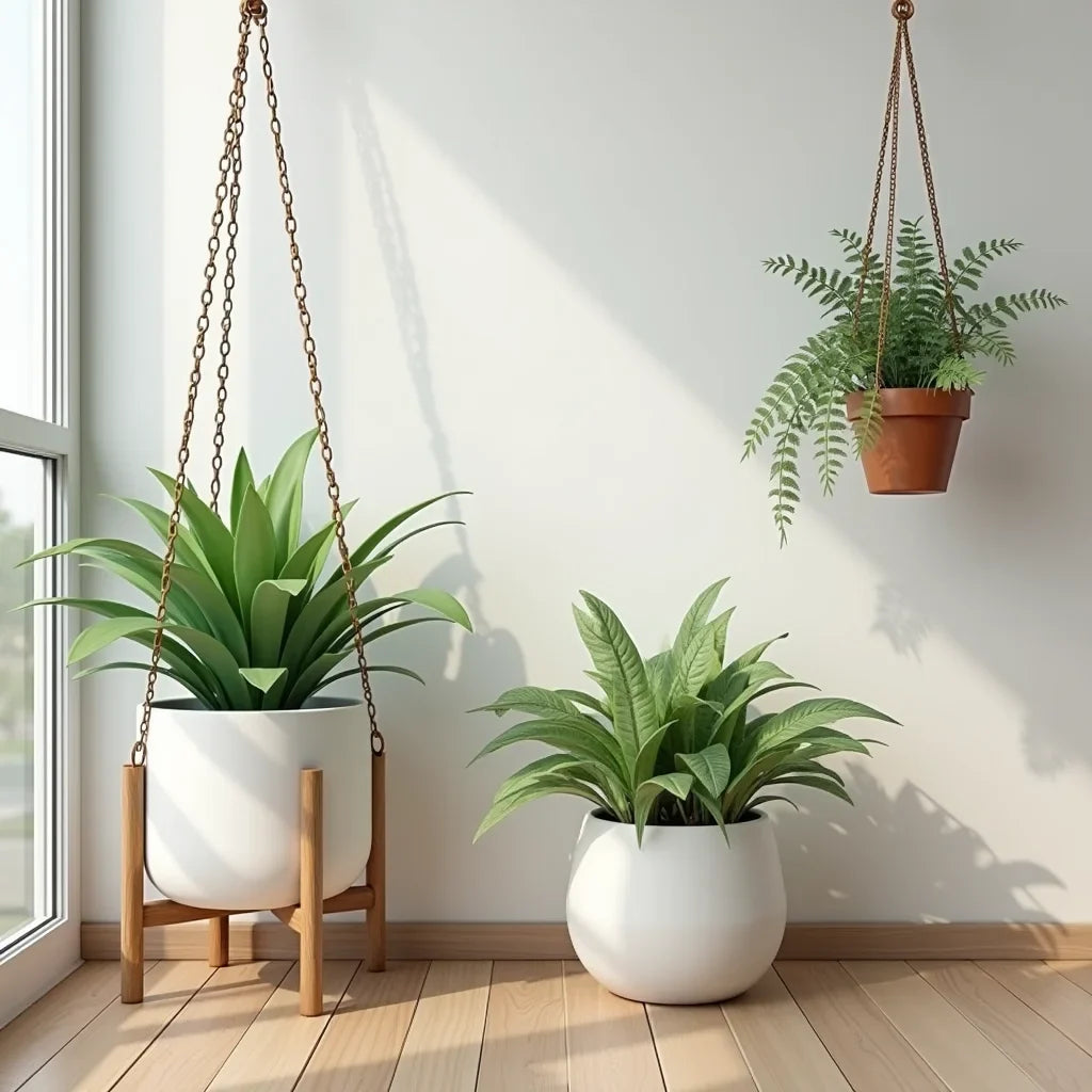 Indoor Planters And Hanging Pots - Indoor Planters vs Hanging Pots Style and Placement Guide