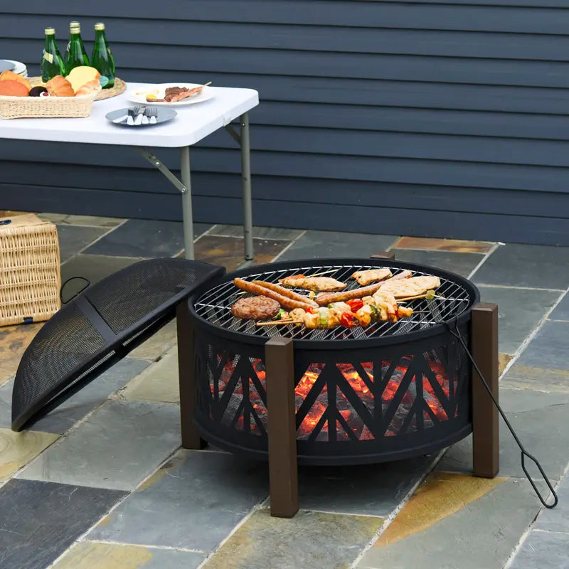 Garden Fire Pits & Log Holders