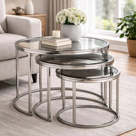 Glass Nest Of Tables