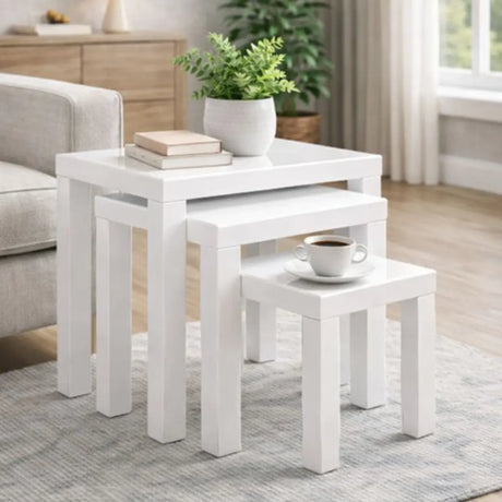 High Gloss Nest Of Tables