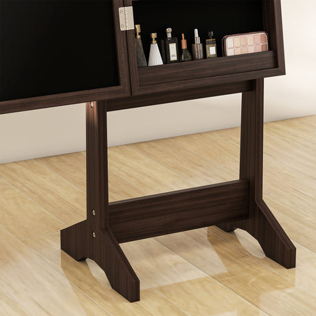 Mirrored Jewellery Storage Cabinet 36cm Wide - Velmora
