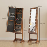 Mirrored Jewellery Storage Cabinet 36cm Wide - Velmora