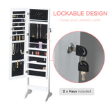 Mirrored Jewellery Storage Cabinet 41cm Wide - Velmora
