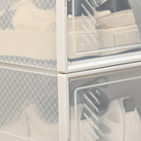 Plastic Shoe Storage Cabinet 25cm Wide in Set Of 18 - Velmora