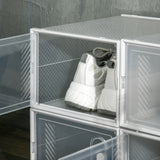 Plastic Shoe Storage Cabinet 25cm Wide in Set Of 8 - Velmora