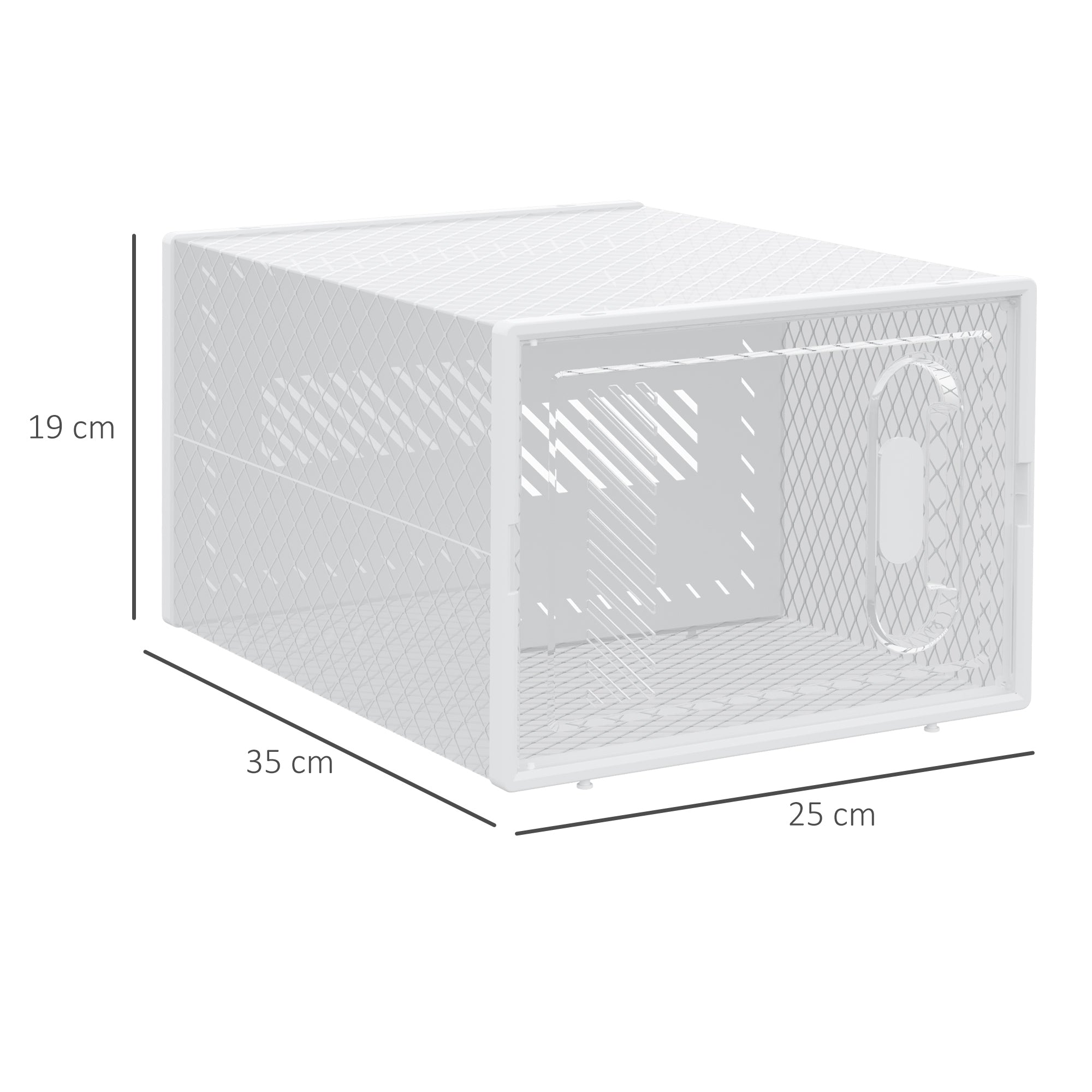 Plastic Shoe Storage Cabinet 25cm Wide in Set Of 8 - Velmora