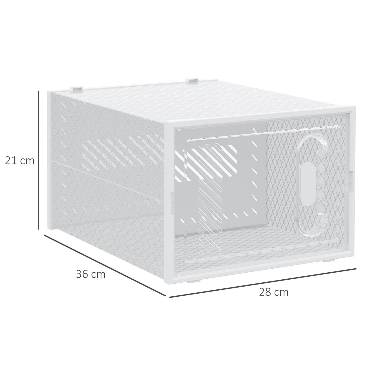 Plastic Shoe Storage Cabinet 28cm Wide in Set Of 18 - Velmora