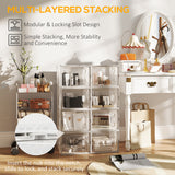 Plastic Shoe Storage Cabinet 28cm Wide in Set Of 8 - Velmora