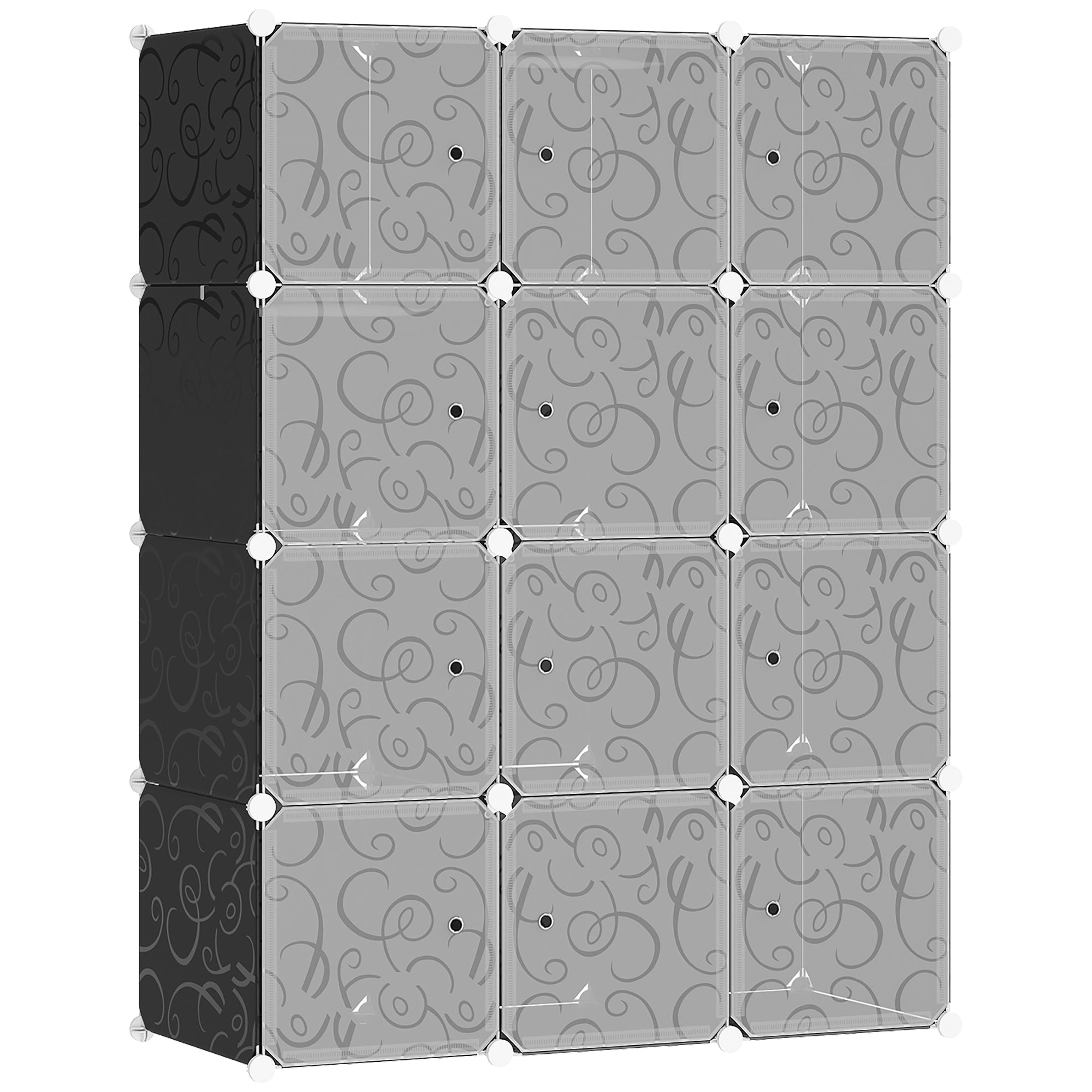 Plastic Storage Cabinet 111cm Wide With Metal Frame - Velmora