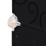 Plastic Storage Cabinet 111cm Wide With Metal Frame - Velmora