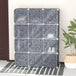 Plastic Storage Cabinet 111cm Wide With Metal Frame - Velmora