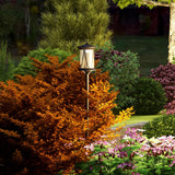 ABS Plastic 1.3m LED Solar Powered Garden Lamp Post - Velmora