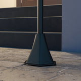 ABS Plastic 1.3m LED Solar Powered Garden Lamp Post - Velmora