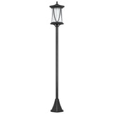 ABS Plastic 1.3m LED Solar Powered Garden Lamp Post - Velmora