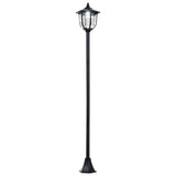 ABS Plastic 1.77m Tall Solar Powered Garden Lamp Post - Velmora