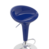 ABS Plastic Bar Stool With Chrome Base - Brindle
