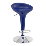 ABS Plastic Bar Stool With Chrome Base - Brindle