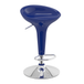 ABS Plastic Bar Stool With Chrome Base - Brindle