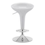 ABS Plastic Bar Stool With Chrome Base - Brindle