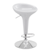 ABS Plastic Bar Stool With Chrome Base - Brindle
