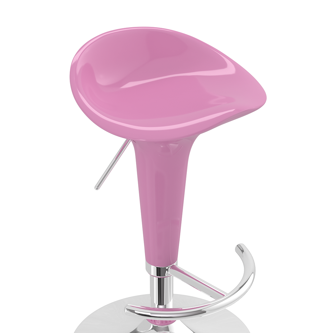 ABS Plastic Bar Stool With Chrome Base - Pentre