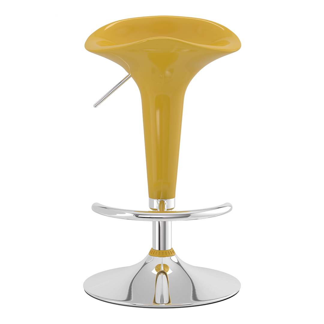 ABS Plastic Bar Stool With Chrome Base - Pentre