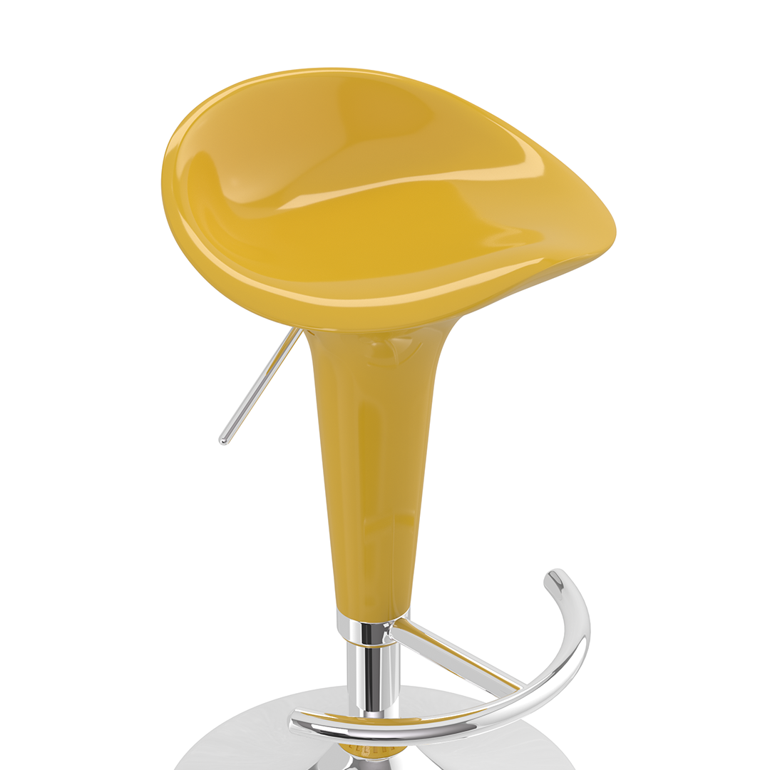 ABS Plastic Bar Stool With Chrome Base - Pentre