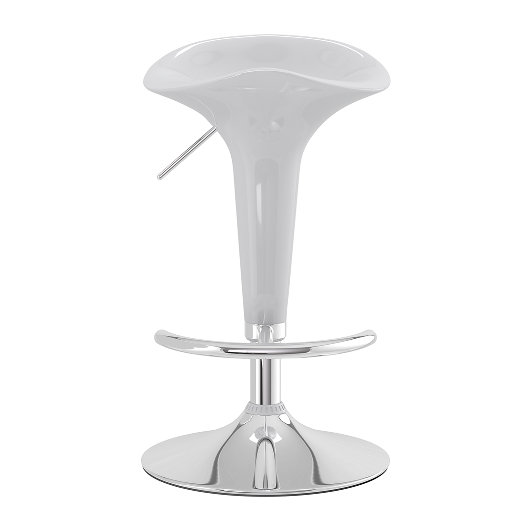 ABS Plastic Bar Stool With Chrome Base - Pentre