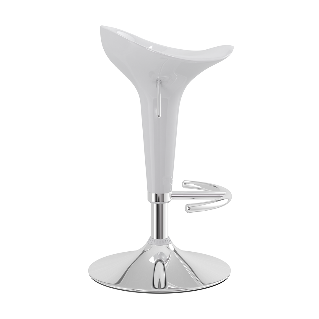ABS Plastic Bar Stool With Chrome Base - Pentre