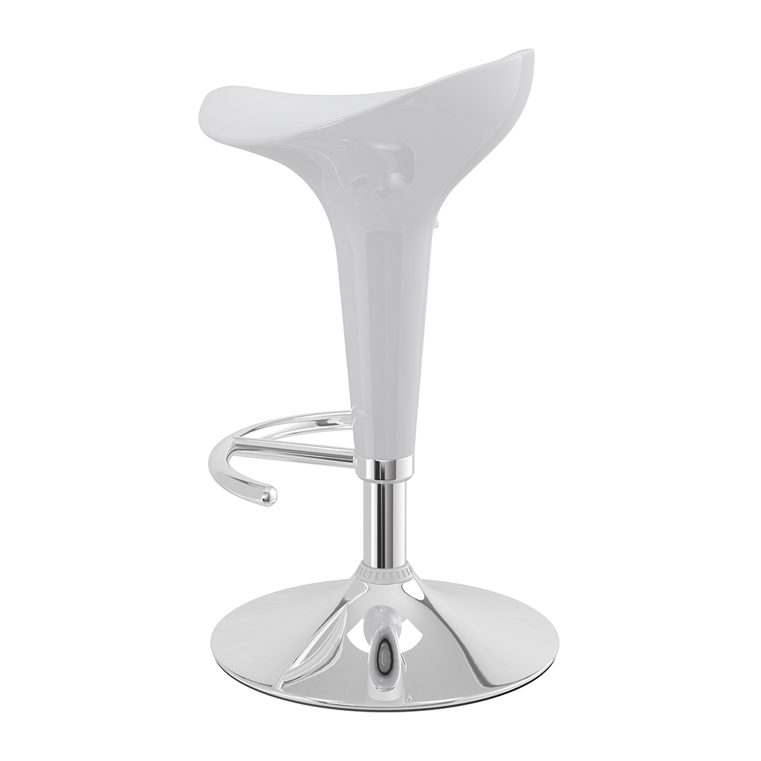 ABS Plastic Bar Stool With Chrome Base - Pentre