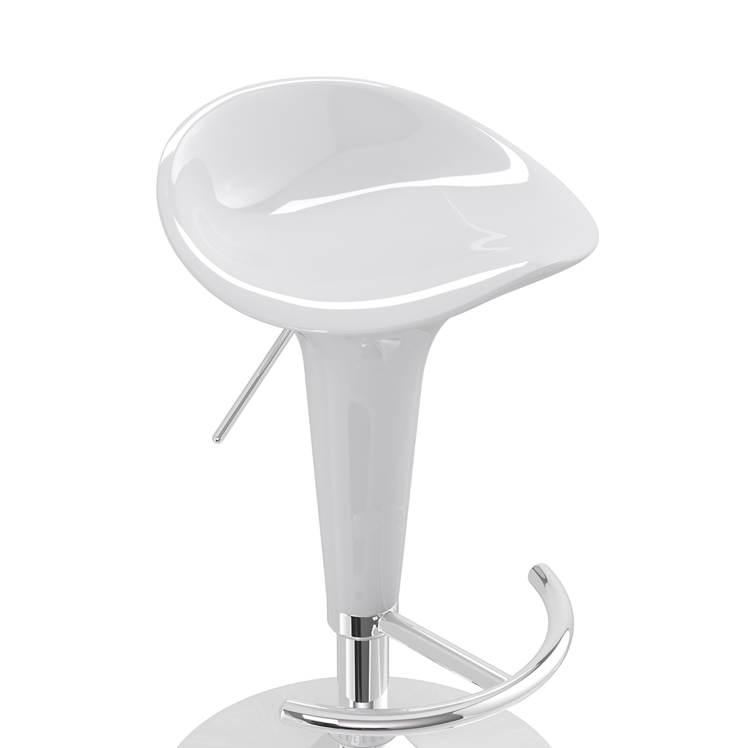 ABS Plastic Bar Stool With Chrome Base - Pentre