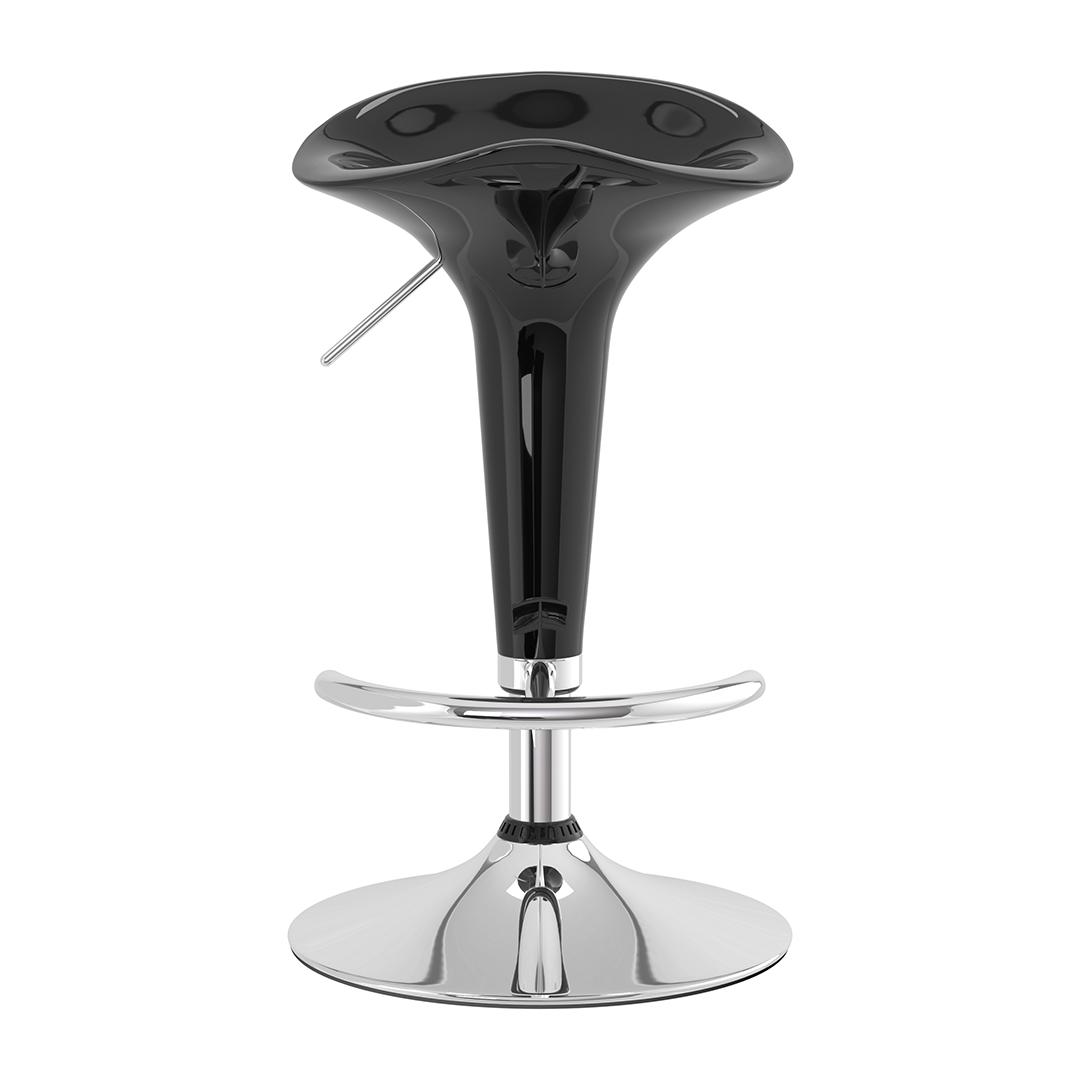 ABS Plastic Bar Stool With Chrome Base - Pentre