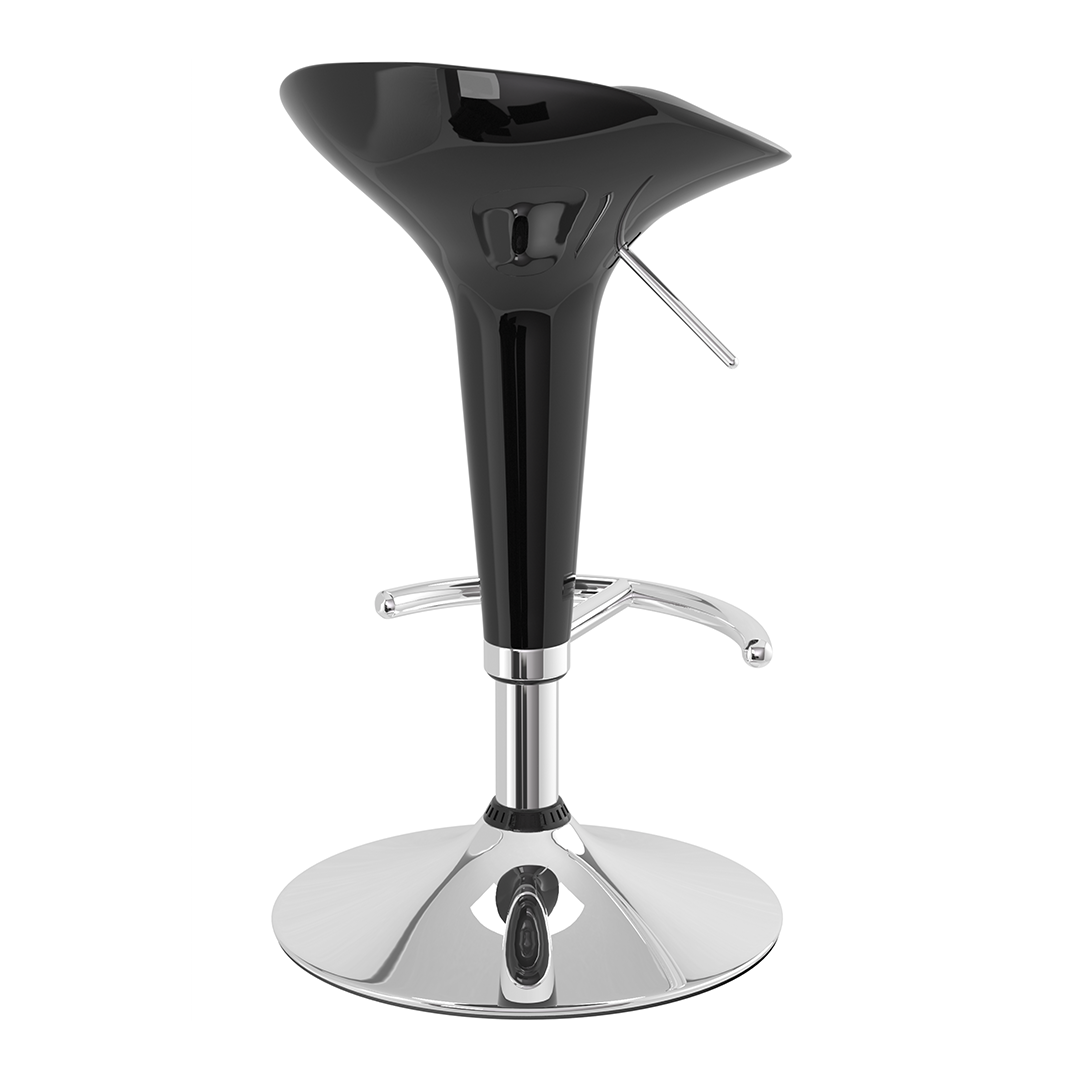 ABS Plastic Bar Stool With Chrome Base - Pentre